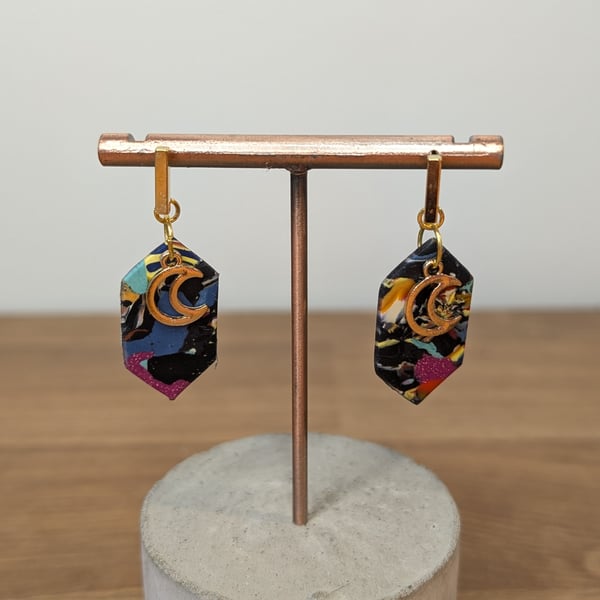 Summer bloom scrap diamond dangles 