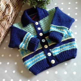 Baby Boy's Fairisle Cardigan  6-12 months size