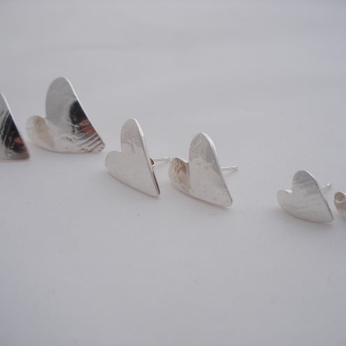 SMALL Heart Earrings