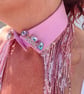 Sequinned Neckcessorie -  Baby pink & mauve 