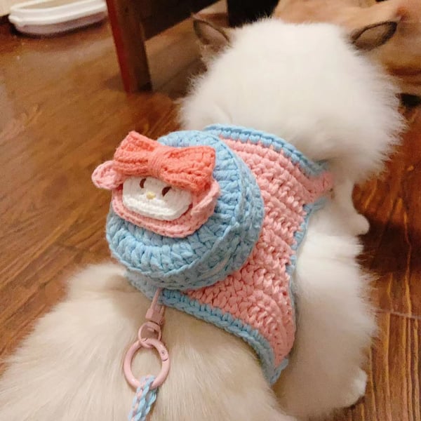 Crochet Pink Pet Leash
