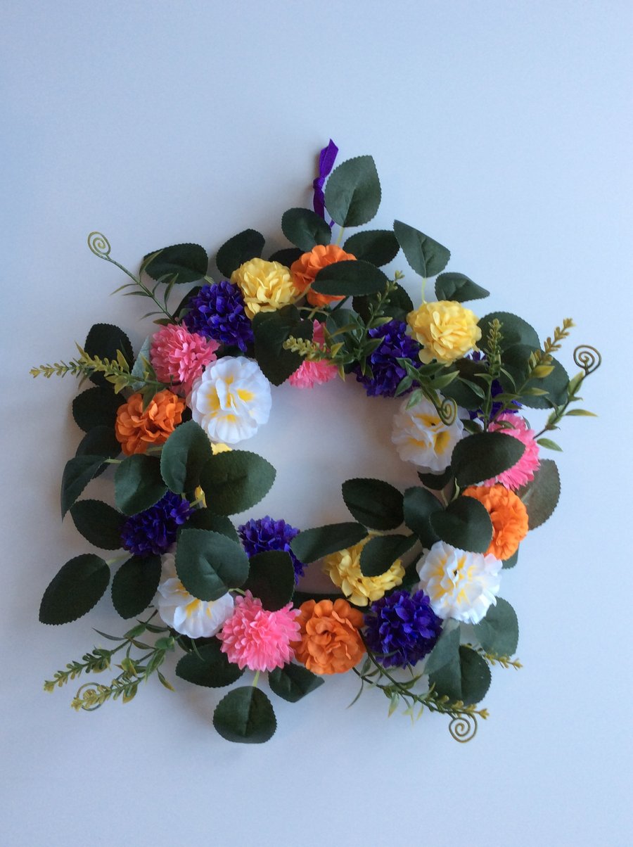 Bright and Beautiful Floral Wreath
