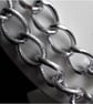 Silver Coloured Aluminium Chain lightweight Necklace - Image 2