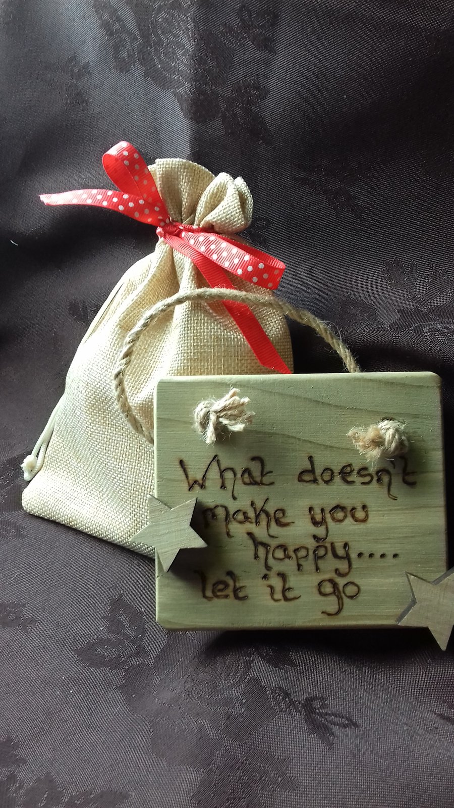 Small Wooden Hanging Plaque