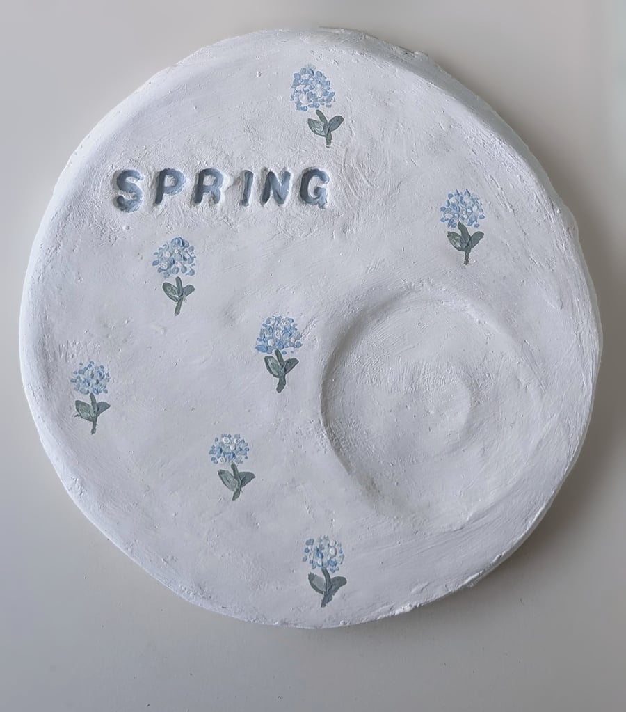 Spring Clay Tea light Holder 