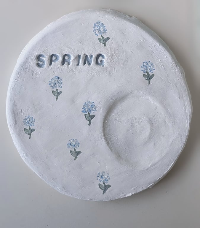 Spring Clay Tea light Holder 