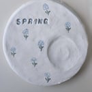 Spring Clay Tea light Holder 