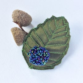 Leaf brooch.