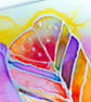3 Shiny Feathers an original PAINTING on SILK - Image 6