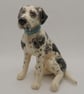 Ceramic Harlequin great dane sculpture  - Image 1