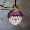 Turnip man laser cut hanging decoration
