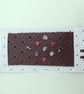  Leather Bookmark with Agate Centre Crystal Mix Chips Embossed Floral Pattern - Image 3