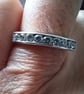 Cubic zirconia silver channel set ring - Image 4