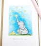 Reach for the stars 'Ellie' Elephant Card - Blank - Image 3