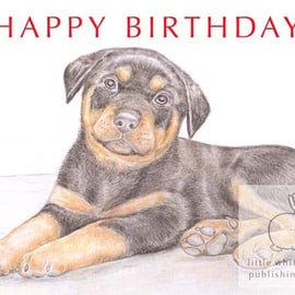 Clyde the Rottweiler - Birthday Card