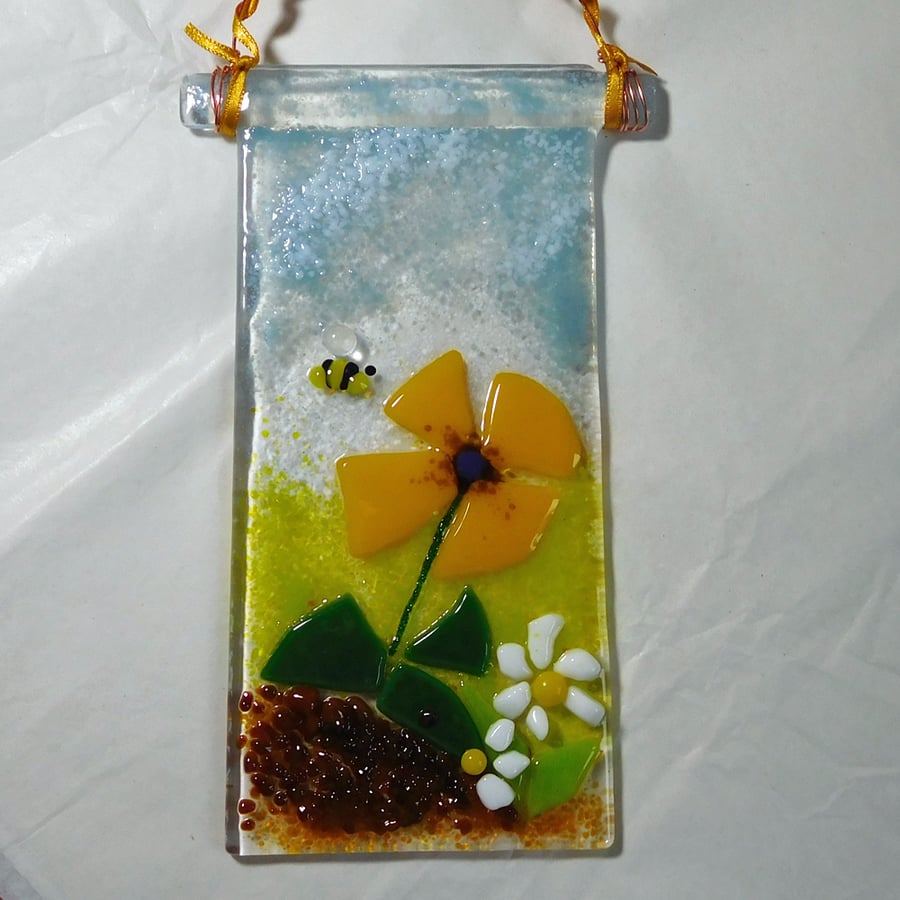 Fused Glass Flowers to Remind us of Spring