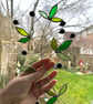 Stained Glass Olive Branch Suncatcher no.2 - Handmade Window Decoration  - Image 2