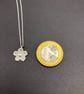 Fine Silver Daisy Pendant on 18 inch Chain - Image 4