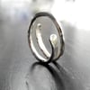 Silver ring, ring , silver spiral ring, simplistic range