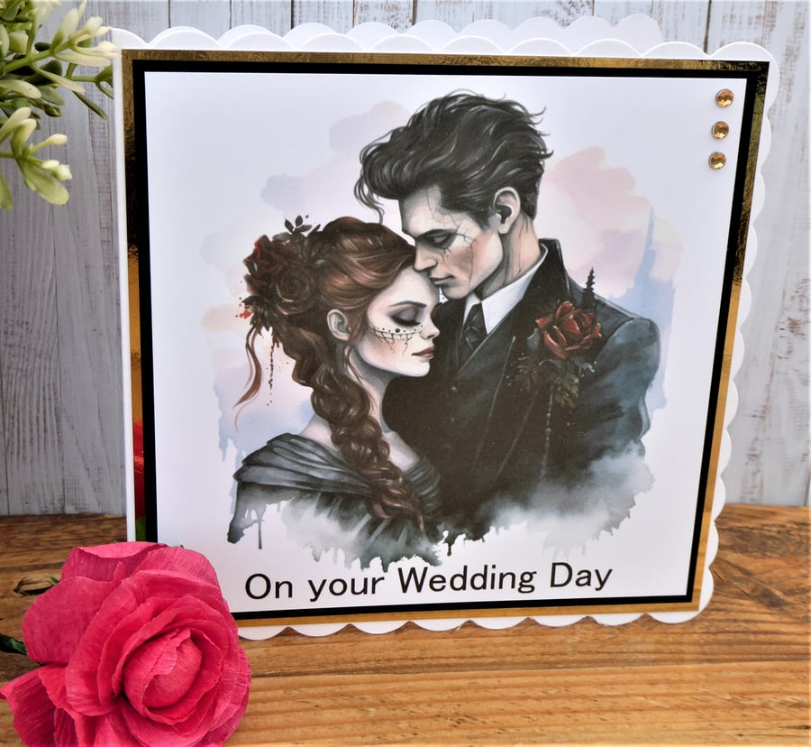 C4752   Gothic Wedding Card