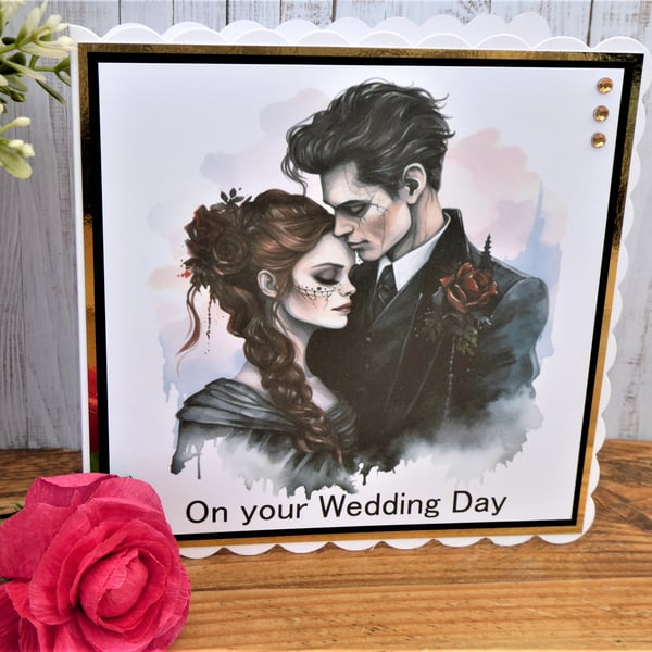 C4752   Gothic Wedding Card