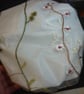 Silk Embroidered Shower Cap Luxury Frilled Ajustable Fully Waterproof Large - Image 1