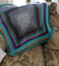 Granny Square Crocheted Lap Blanket - Image 1