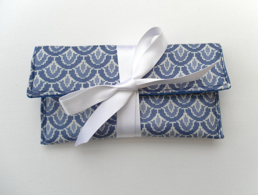Blue Jewellery Pouch