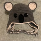 Koala crochet hat 