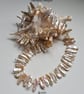Designer Rare Large Biwa Freshwater Culture Pearl Necklace  - Image 2