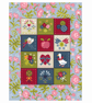 162A Cross Stitch Pattern Patchwork Quilt Americana Block Floral Bows Buttons - Image 1