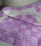 Patchwork Quilt for the Nursery in Lilac Fabric. - Image 4