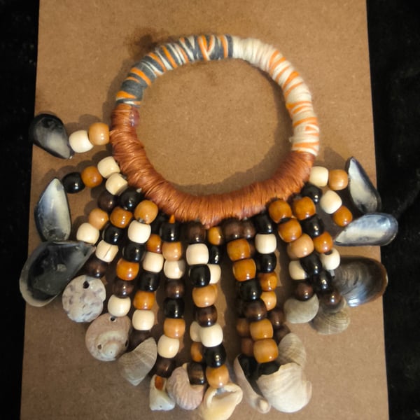 Shamanic circle handle rattle 