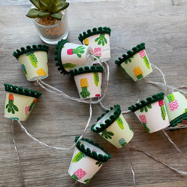 Lampshade Fairy Lights - Cacti