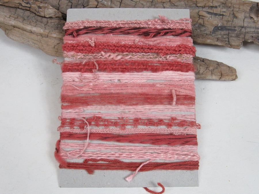 Large Sappanwood Natural Dye Red Orange Textured Thread Pack
