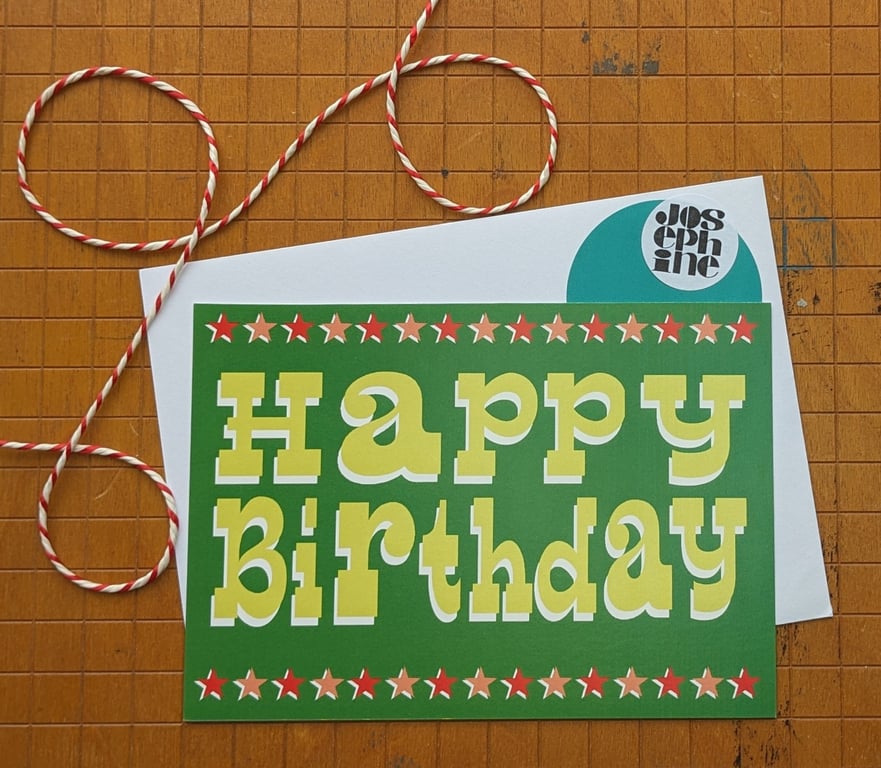 Happy Birthday Circus card