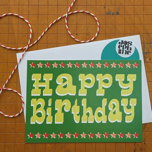 Happy Birthday Circus card