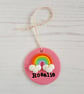 Personalised Rainbow and clouds decoration, polymer clay, personalisation - Image 7