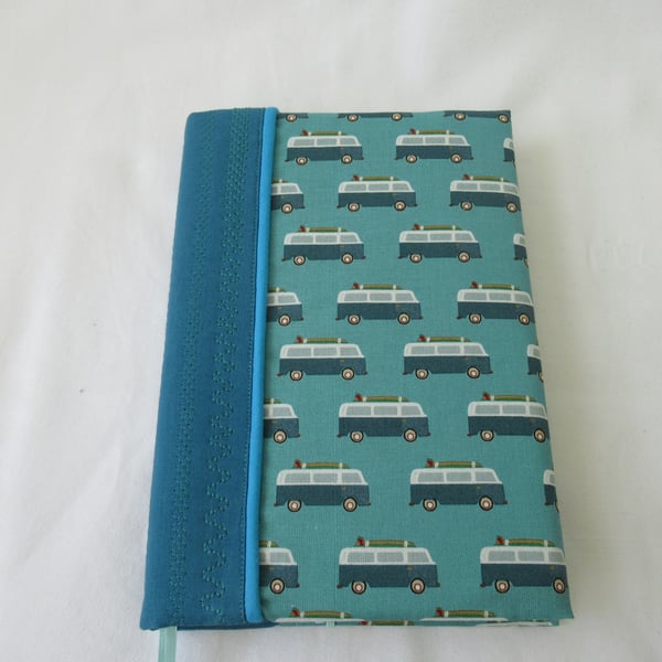 Campervan themed Fabric Covered Notebook