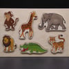 Simple Wooden Puzzle - Zoo Animals