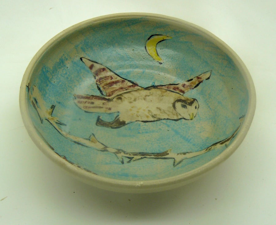 Owl & Moon Bowl