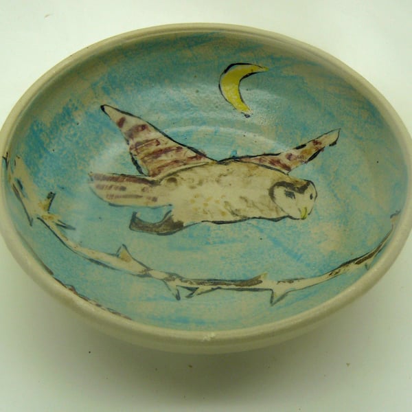 Owl & Moon Bowl