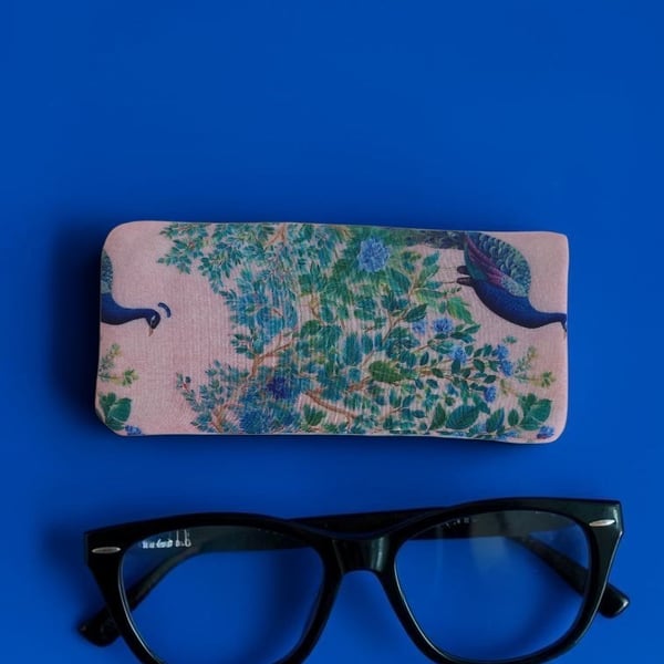 Handmade soft personalised glasses case