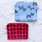 Pack of 2 Scottish Terrier & Cats Fun Coin Purses or Card Holders Bespoke 