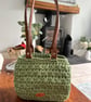 Stylish Green Crochet Handbag