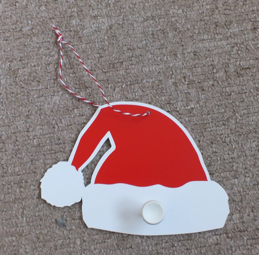 Santa's hat peg, Father Christmas' hat peg, peg for fur-baby's stocking