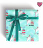 Shark Gift wrap, jaws wrapping paper, have a jawsome birthday, shark pun gift wr - Image 1