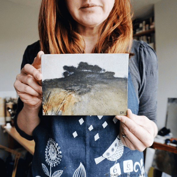 A Moorland Outlook: original Peak District landscape painting