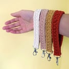 Crochet Wristlet Keychain - Practical Stocking Filler, Teacher Gift