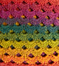 Crocheted Shell Scarf – Rainbow Colours - Image 2